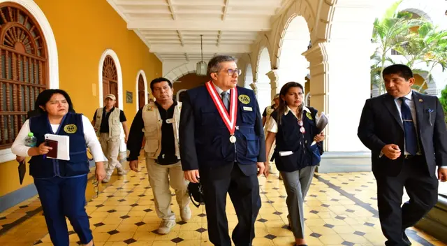Presidente de la OCMA Ulises Yaya Zumaeta, visitó la Corte de La Libertad