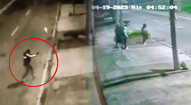 El ciclista no dudó en enfrentar a los ladrones.