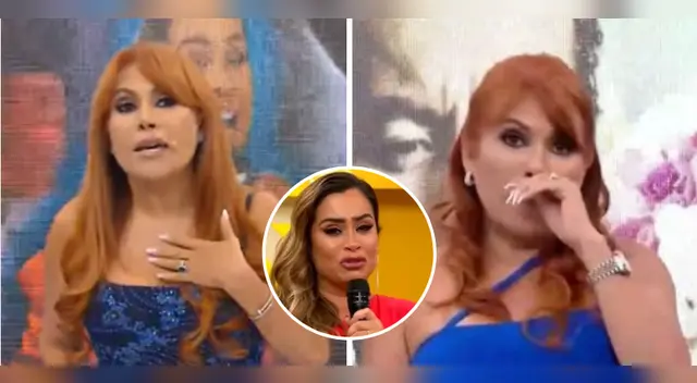 Magaly Medina saca cara por su llanto en TV. Magaly Medina saca cara por su llanto en TV.