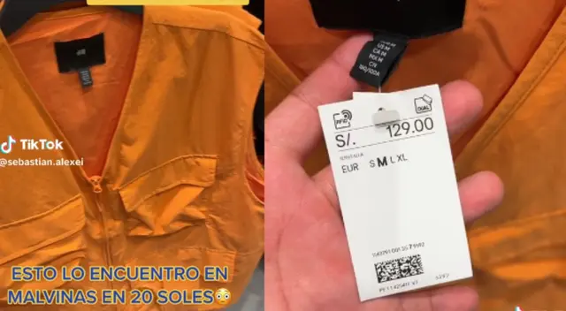 Chaleco en la Malvinas