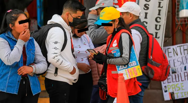 Venta ambulatoria de chips.