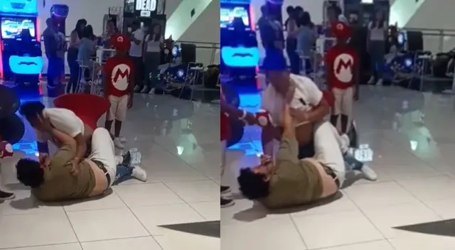 Dos hombres perdieron la paciencia y se golpearon.