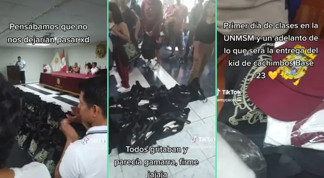 Los demás estudiantes quedaron sorprendidos por lso regalos que recibieron los cachimbos. Los demás estudiantes quedaron sorprendidos por lso regalos que recibieron los cachimbos.