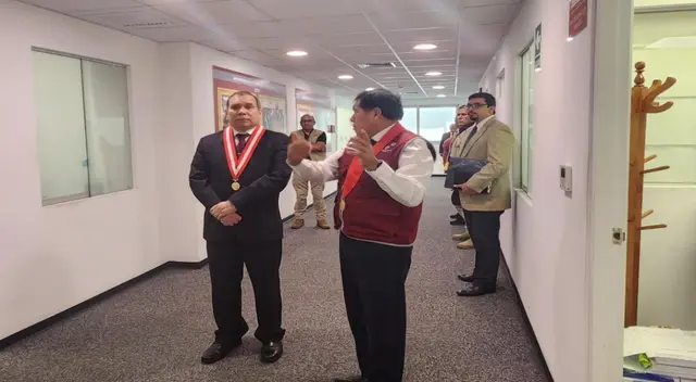 Presidente del Poder Judicial Javier Arévalo Vela, visitó la Corte Superior Nacional