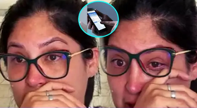 Mujer rompe en llanto al conocer que tiene deundas con bancos tras robo cibernético.