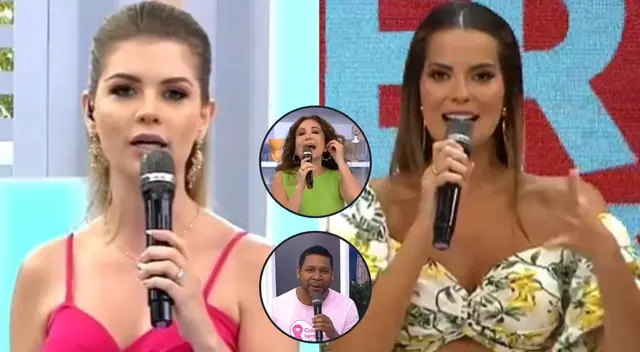 Brunella Horna le pide a Valeria Piazza que no se pique con bromas en 'América Hoy'. Brunella Horna le pide a Valeria Piazza que no se pique con bromas en 'América Hoy'.