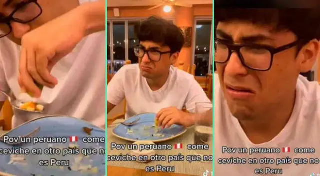 La reacción del joven fue viral en TikTok. La reacción del joven fue viral en TikTok.