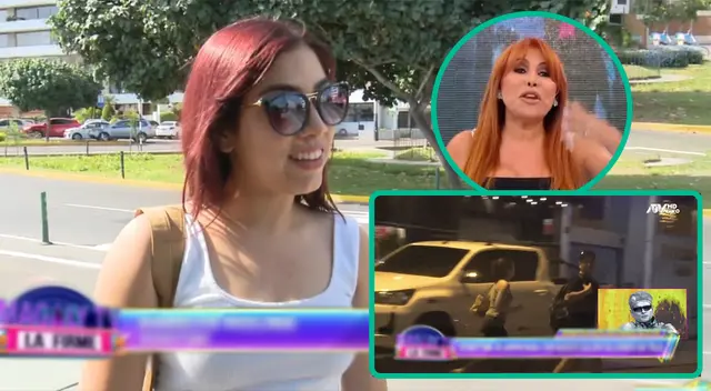 Magaly Medina ampaya a Robotina con nuevo galán. Magaly Medina ampaya a Robotina con nuevo galán.