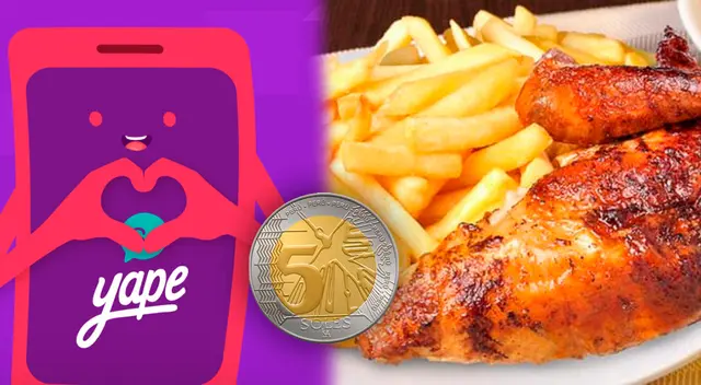 Con tan solo 5 soles podrás adquirir 1/4 de pollo a la brasa. Con tan solo 5 soles podrás adquirir 1/4 de pollo a la brasa.