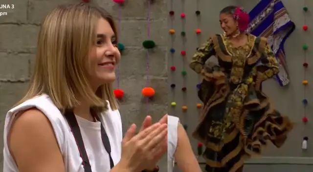 Laia quedó maravillada con la marinera de July.