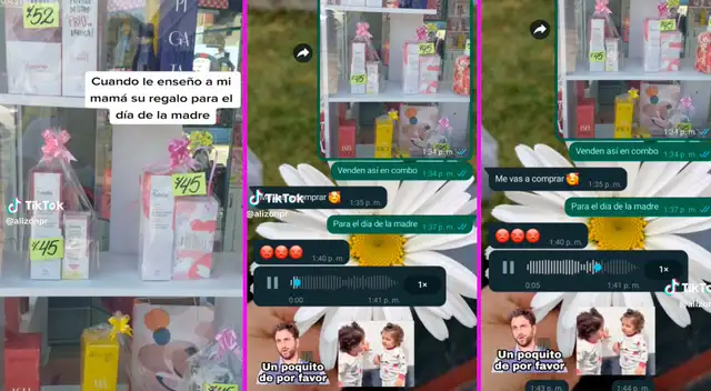 La mamá se indignó al saber que su hija le quería regalar un perfume.