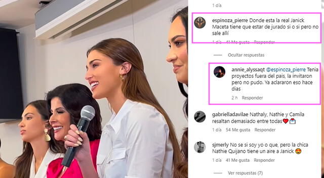 Captura Instagram Miss Perú 2023.   
