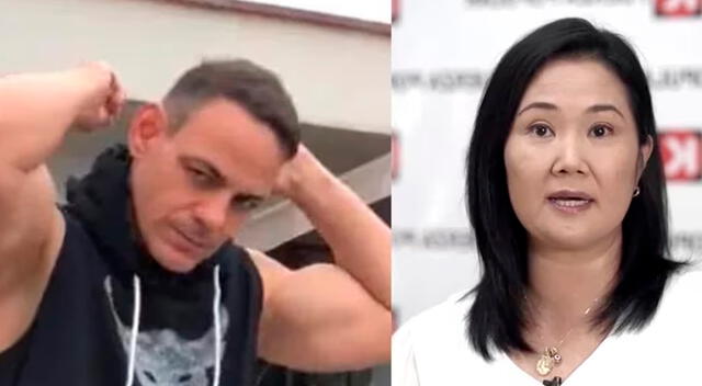 Mark Vito Villanella y Keiko Fujimori.   