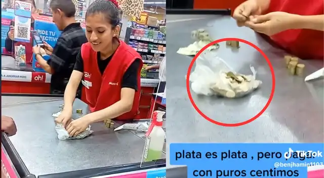 Con un montó de  sencillo pagó todos sus productos.