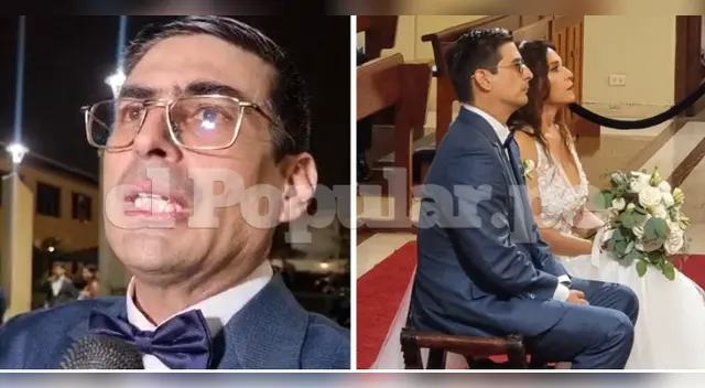 Esposo de Verónica Linares nervioso previo a la boda.