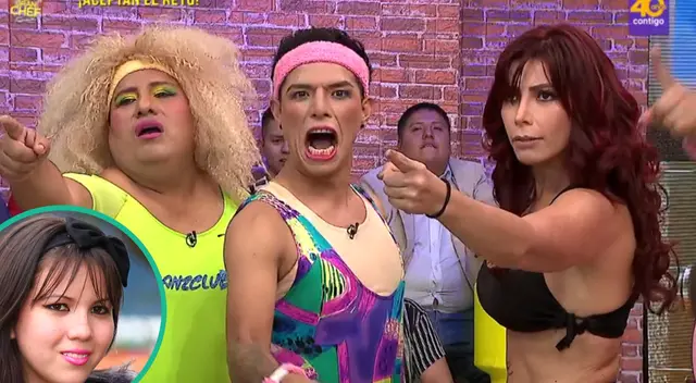 Milena Zárate vacilada por los cómicos ambulantes tras arribar a "Jirón del humor".