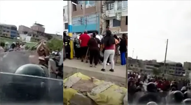 Serenos luchando con ambulantes en la "Cachina". Serenos luchando con ambulantes en la "Cachina".