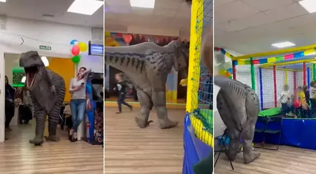 Tras la reacción negativa de los niños, padre del cumpleañero tomó la iniciativa de calmar la situación. ¿Qué hizo?