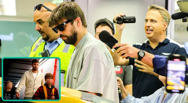 Gerard Piqué hace caso omiso a los medios de comunicación tras su llegada a Miami.