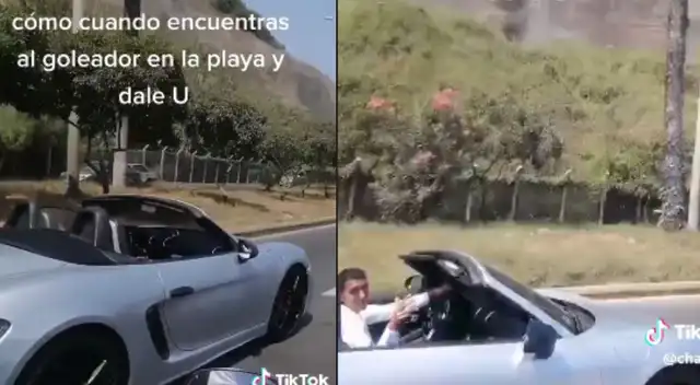 El futbolista mostró su amabilidad y le saludó al hincha crema.