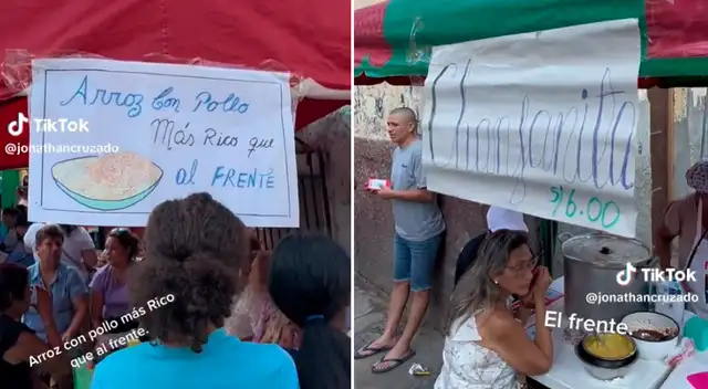 La señora buscó una manera de atraer más clientes.