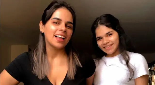 Giuliana Rengifo y su primogénita. Giuliana Rengifo y su primogénita.