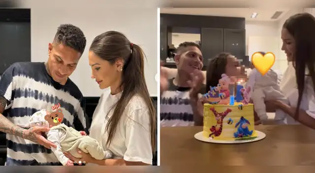 Ana Paula y Paolo Guerrero celebran a su bebé.