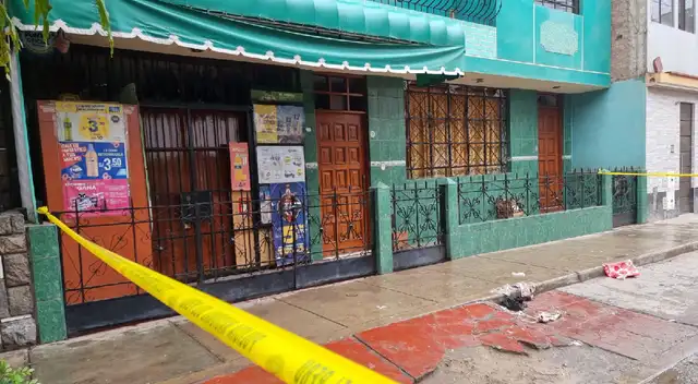 Casa de comerciante donde fue dejado artefacto explosivo en SJL. Casa de comerciante donde fue dejado artefacto explosivo en SJL.