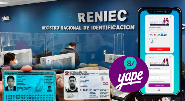 Ahora puedes pagar tu trámite vía web para sacar DNI azul y DNI electrónico con YAPE de BCP