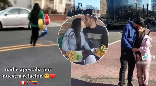 Joven peruana y venezolano se hicieron viral en las redes sociales con su romántica historia de amor. Joven peruana y venezolano se hicieron viral en las redes sociales con su romántica historia de amor.