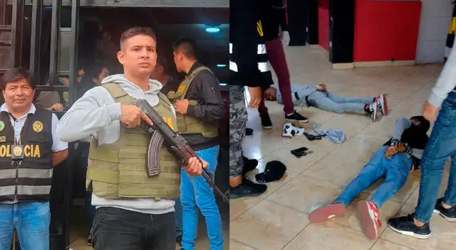 Efectivos policiales capturaron a los hampones en flagrancia.