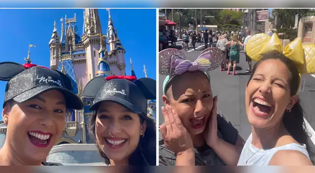Natalia Salas disfrutó Disney con su hermana.