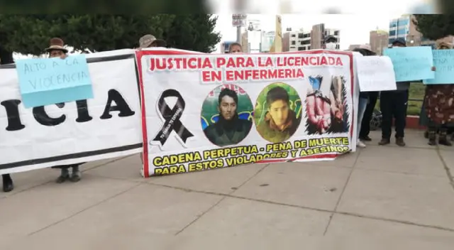 Seres queridos de enfermera protestan para que agresor no quede en libertad. Seres queridos de enfermera protestan para que agresor no quede en libertad.