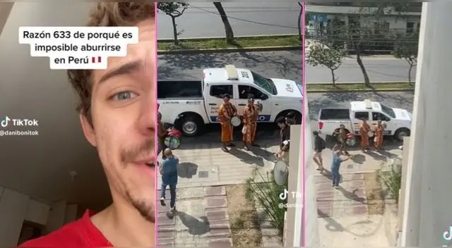Un joven español se topó con una singular escena desde lo alto de su departamento y es viral en TikTok.