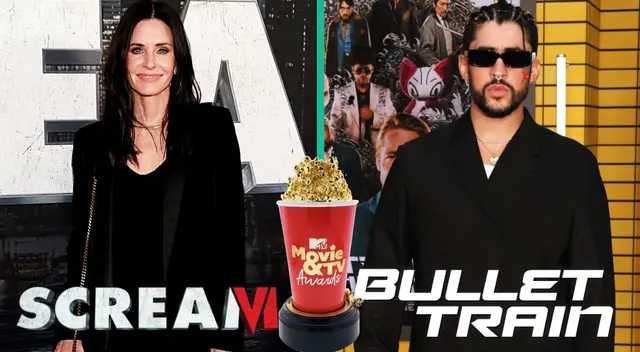 Bad Bunny no consigue galardón en MTV Movie Awards 2023 y pierde con actriz Courteney Cox.