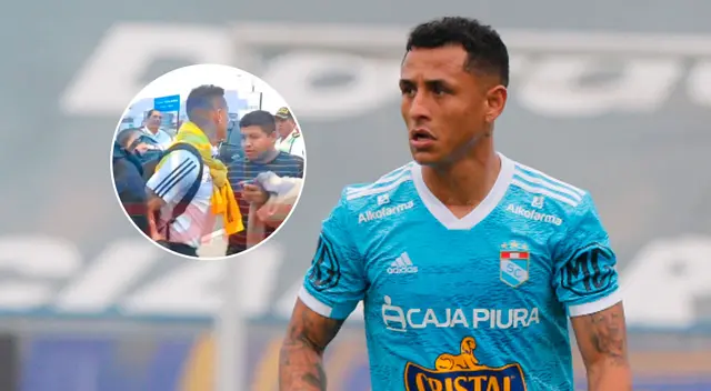 Yoshimar Yotún quiso encarar al hincha que lo insultó.