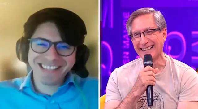 Federico Salazar se emocionó al ver a su hijo.