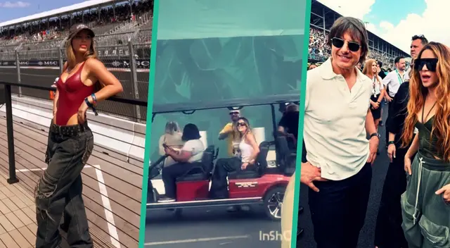 Flavia Laos dijo presente en Gran Prix de Fórmula 1 a donde acudieron Shakira, Tom Cruise y J Balbin.