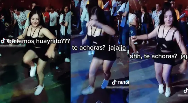 Joven peruana protagoniza curiosos pasos de baile al ritmo de String Karma y es sensación en las redes sociales.