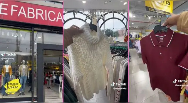 Una joven peruana encuentra un outlet de remate a precios de fábrica en Chorrillos y es viral en TikTok.