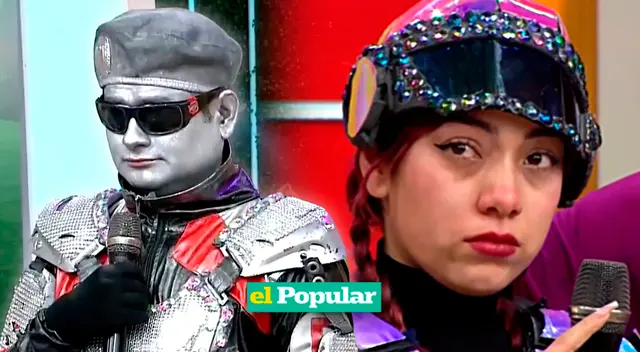 Robotín estuvo acompañado de dos jovencitas en el set de Magaly Medina y reveló no tener contacto con Karelys Molina.