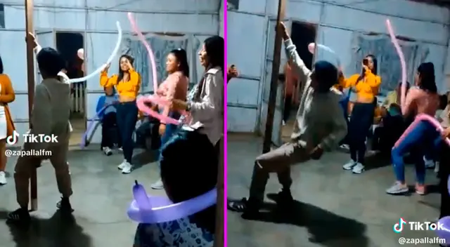 El joven no calculó su fuerza y terminó bajándose la columna de la casa. El joven no calculó su fuerza y terminó bajándose la columna de la casa.