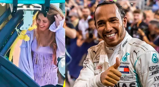 Shakira es captada de paseo en bote con piloto Lewis Hamilton