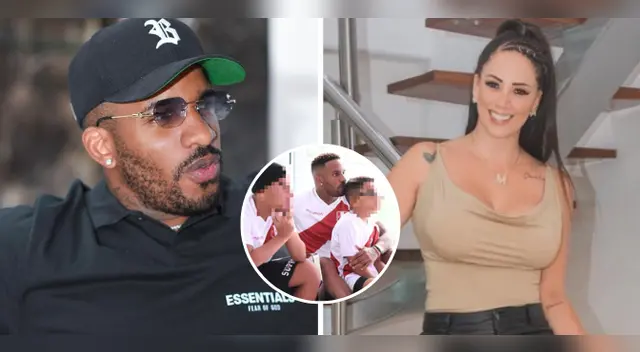 Jefferson Farfán recoge a sus hijos.