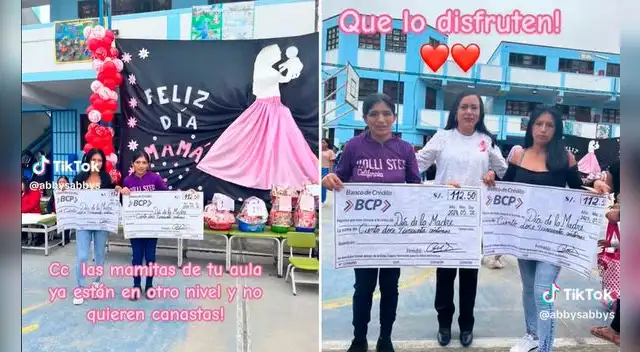Una de las aulas del colegio tuvo esta gran iniciativa con las madres.