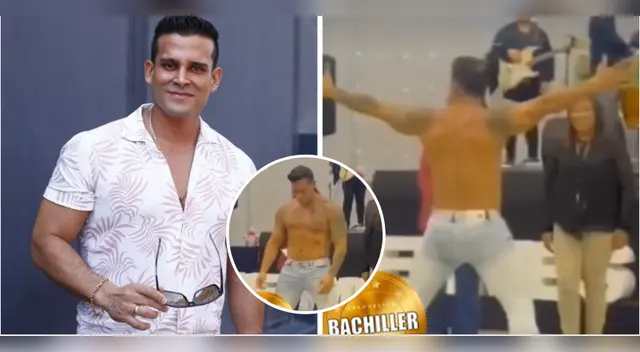 Christian Domínguez se saca la camisa por el Día de la Madre.