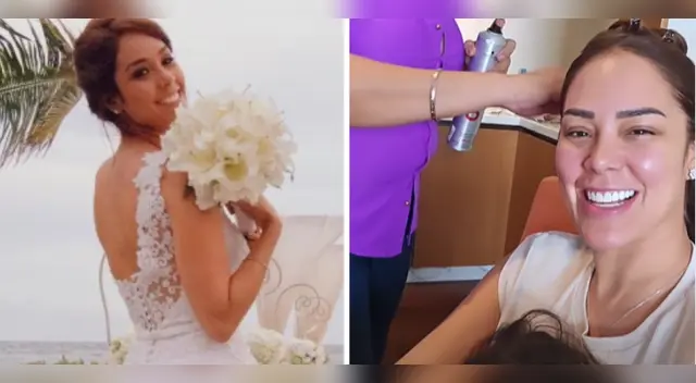 Karen Schwarz se alista para su boda religiosa.