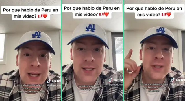 El estadounidense quedó maravillado con el Perú.