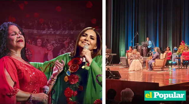 Eva Ayllón y Tania Libertad en presentación por Día de la Madre Eva Ayllón y Tania Libertad en presentación por Día de la Madre