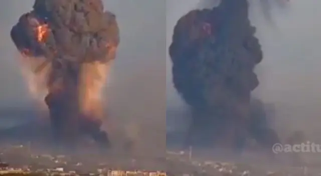 Rusia bombardeó almacén en Ucrania Rusia bombardeó almacén en Ucrania